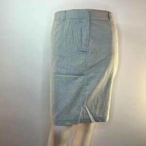 ZOE D. Women's Grey/White Straight Skirt - Size 12P - NWT $58